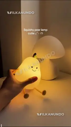 Cute Squishy Pear LED Night Lamp | Table Lamp
