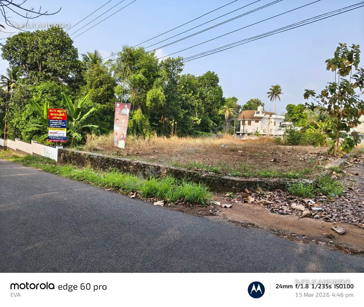 Bus route frontage house plot for sale @ Angamaly
