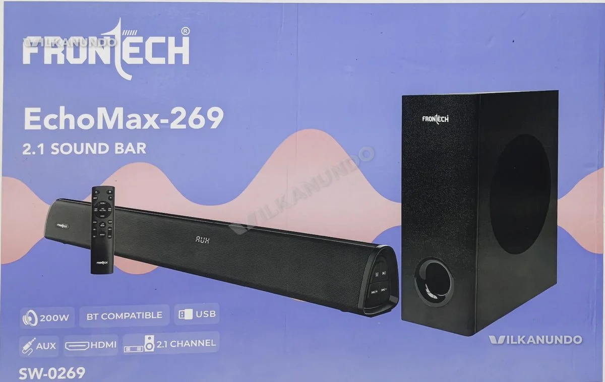 frontech 2.1 200w sound bar with sub