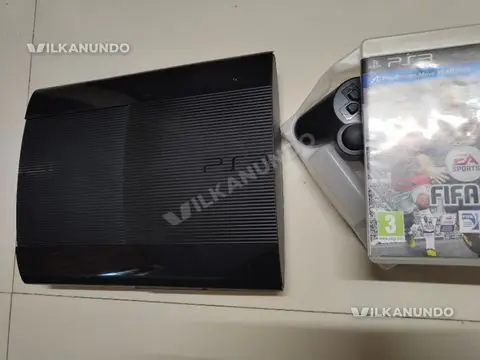 sony ps3 500 gb with controller and a game