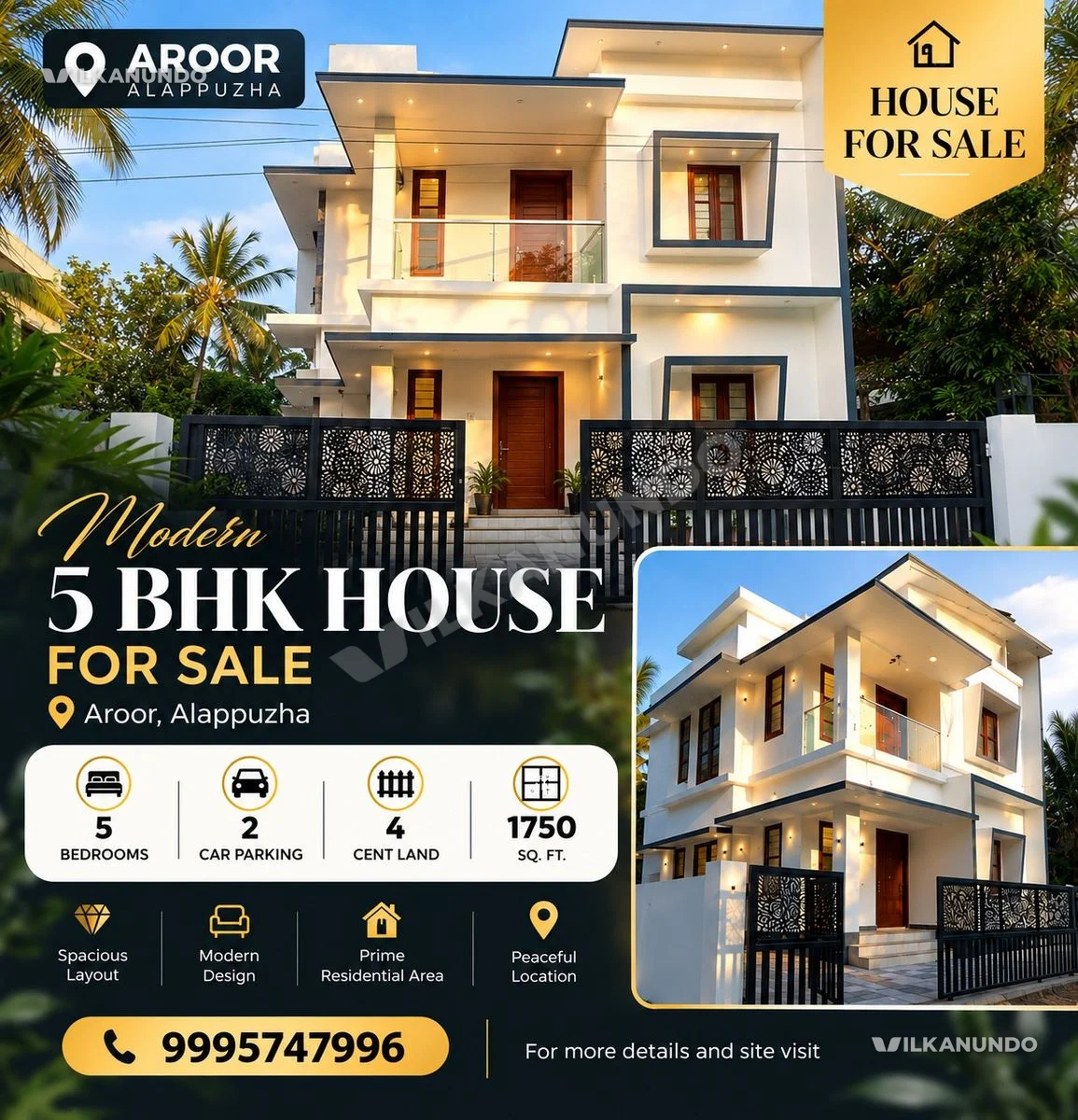 🏠 **HOUSE FOR SALE** A well-maintained and spacious house is available for sale at a convenient residential location.