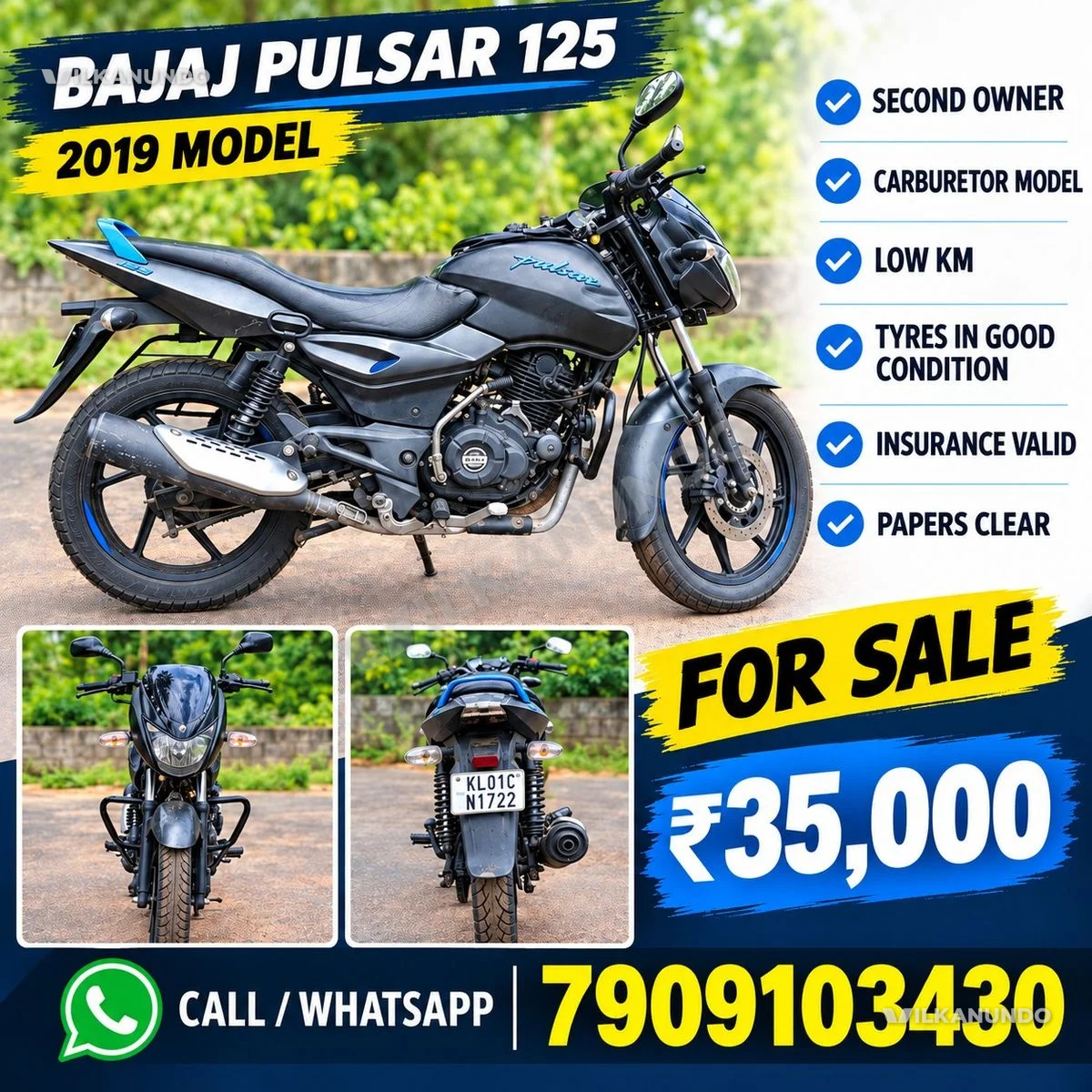 Bajaj pulser 125 good condition