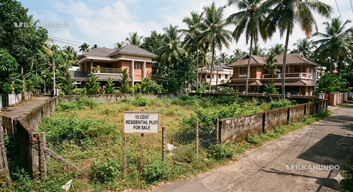 15 Cent Residential Plot for Sale in Kakkanad Veegaland Road, Kakkanad Ernakulam.