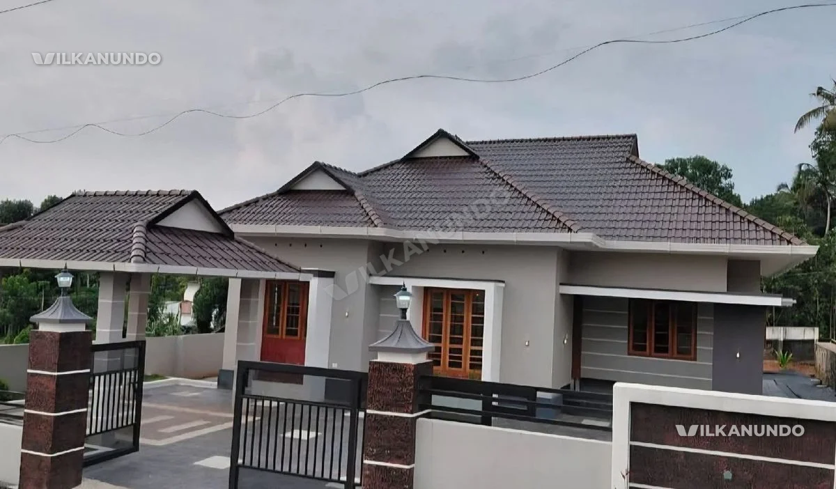 Kottayam Changanassery Manthanam Shanthipuram Road10 സെന്റ് സ്ഥലവും 1500 ചതുരശ്ര അടി വീടും വിൽപനക്ക്